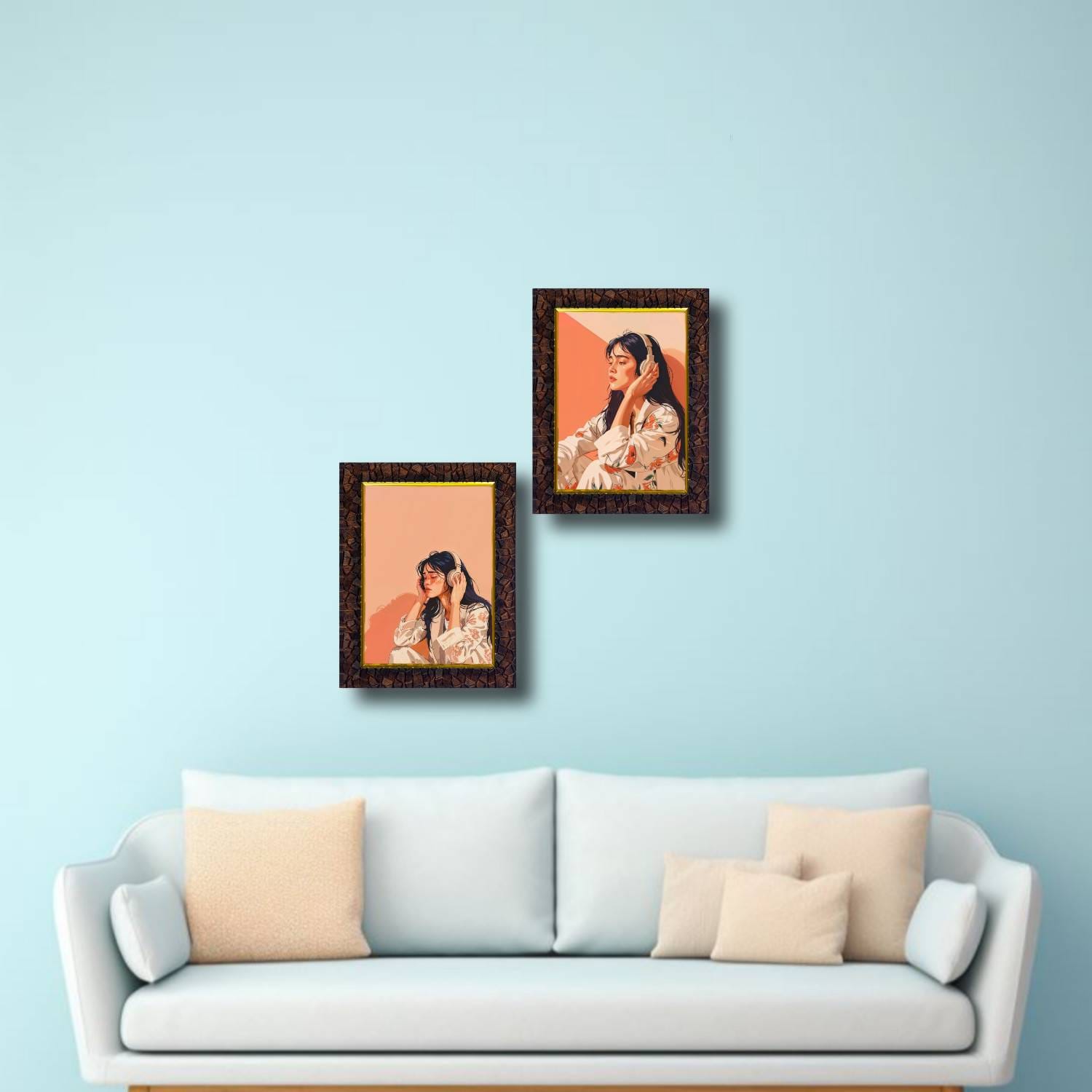 Photo inspiration: Stunning Rustic Edge Photo Frame With Modern Wood Finish Photo Inspiration