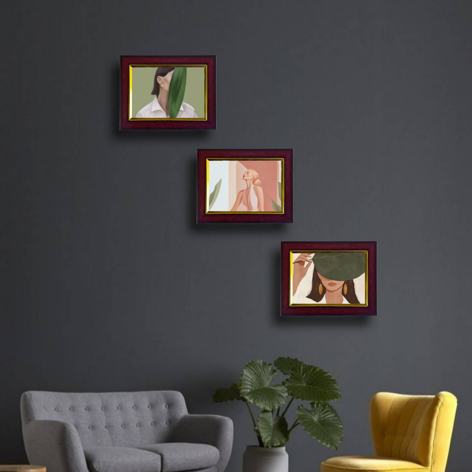 Royal Maroon Photo Frame - Beautiful Premium Finish